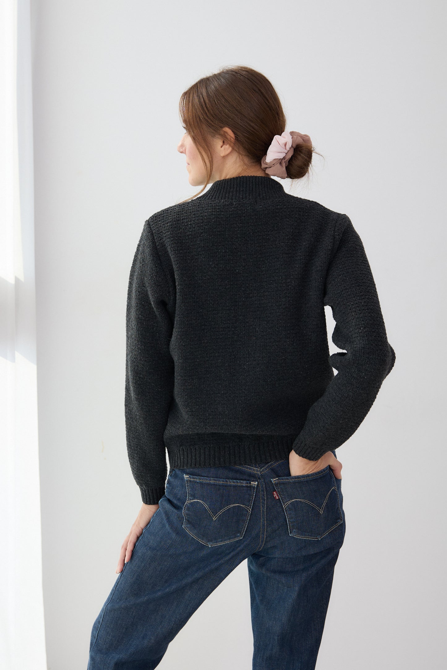 Marengo gray plain jacket - woman