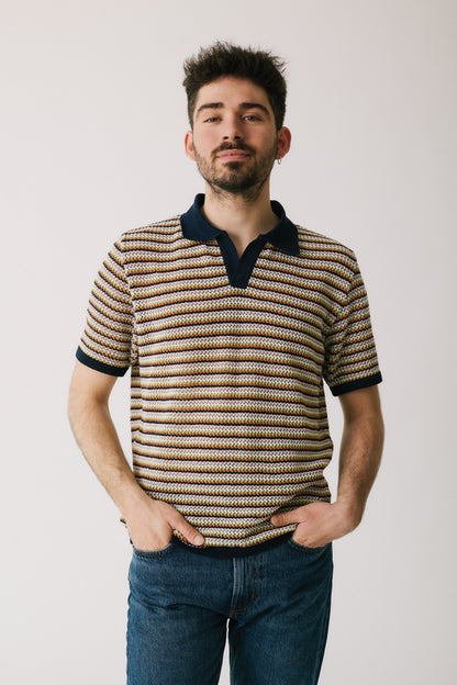 Striped Polo Shirt - Men