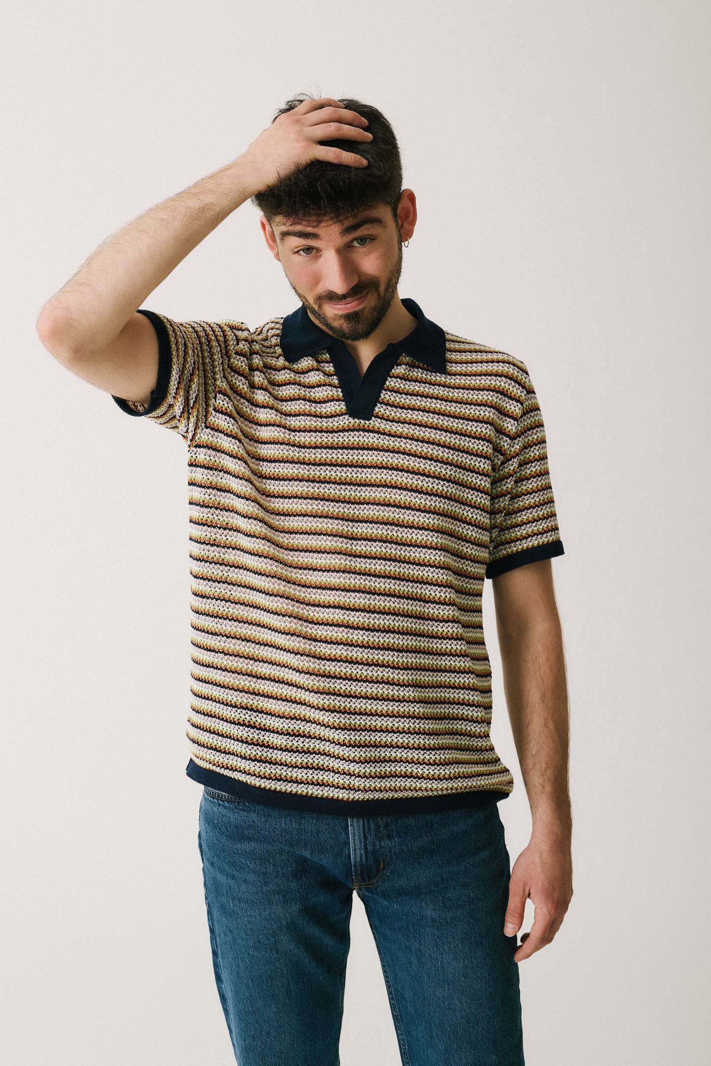 Striped Polo Shirt - Men