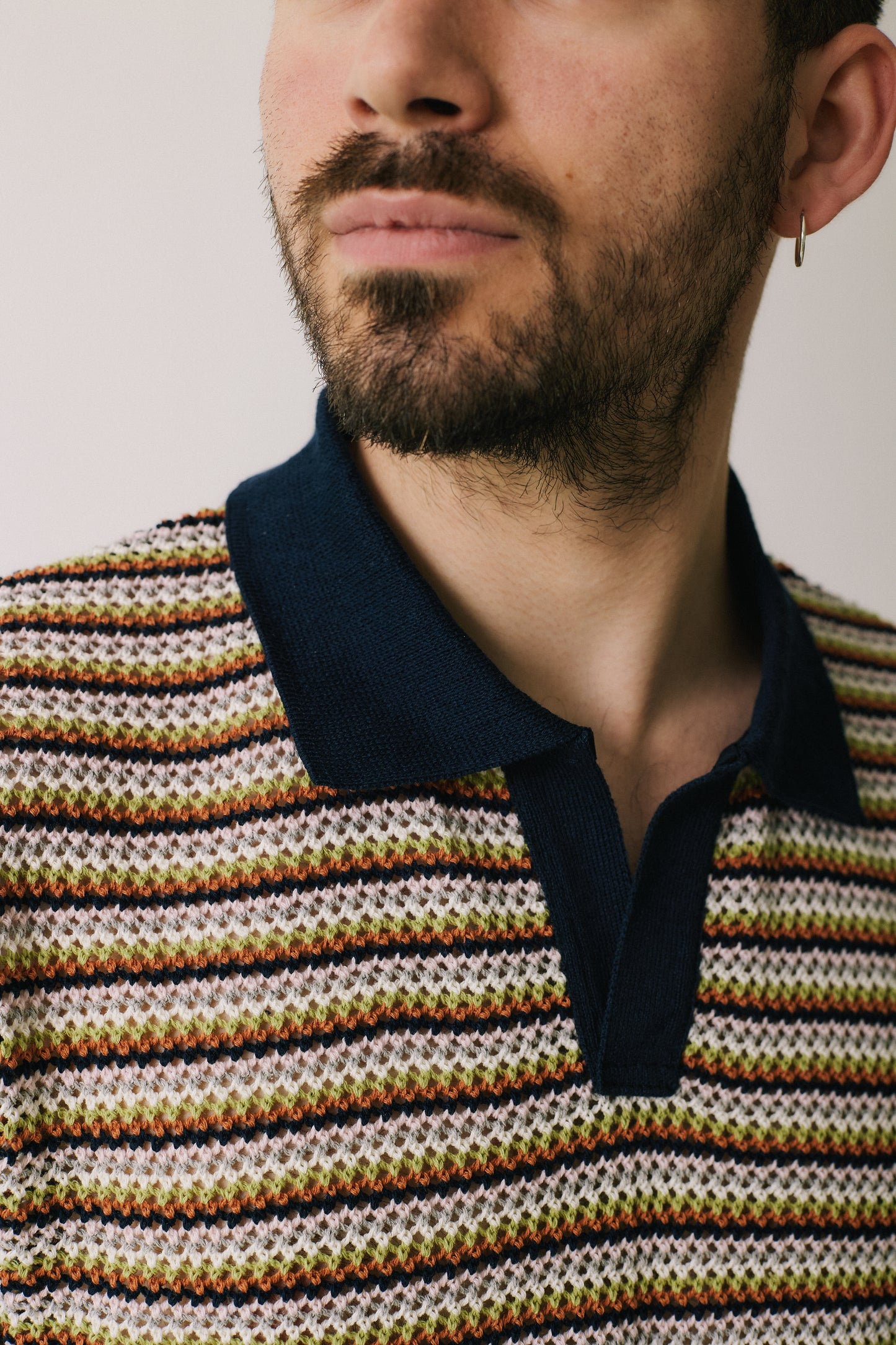 Striped Polo Shirt - Men