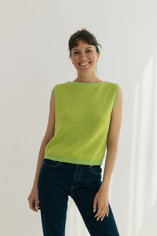 Wow Apple Green-Lime Top