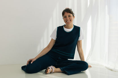 Armilla blau marí- ribet blau turquesa