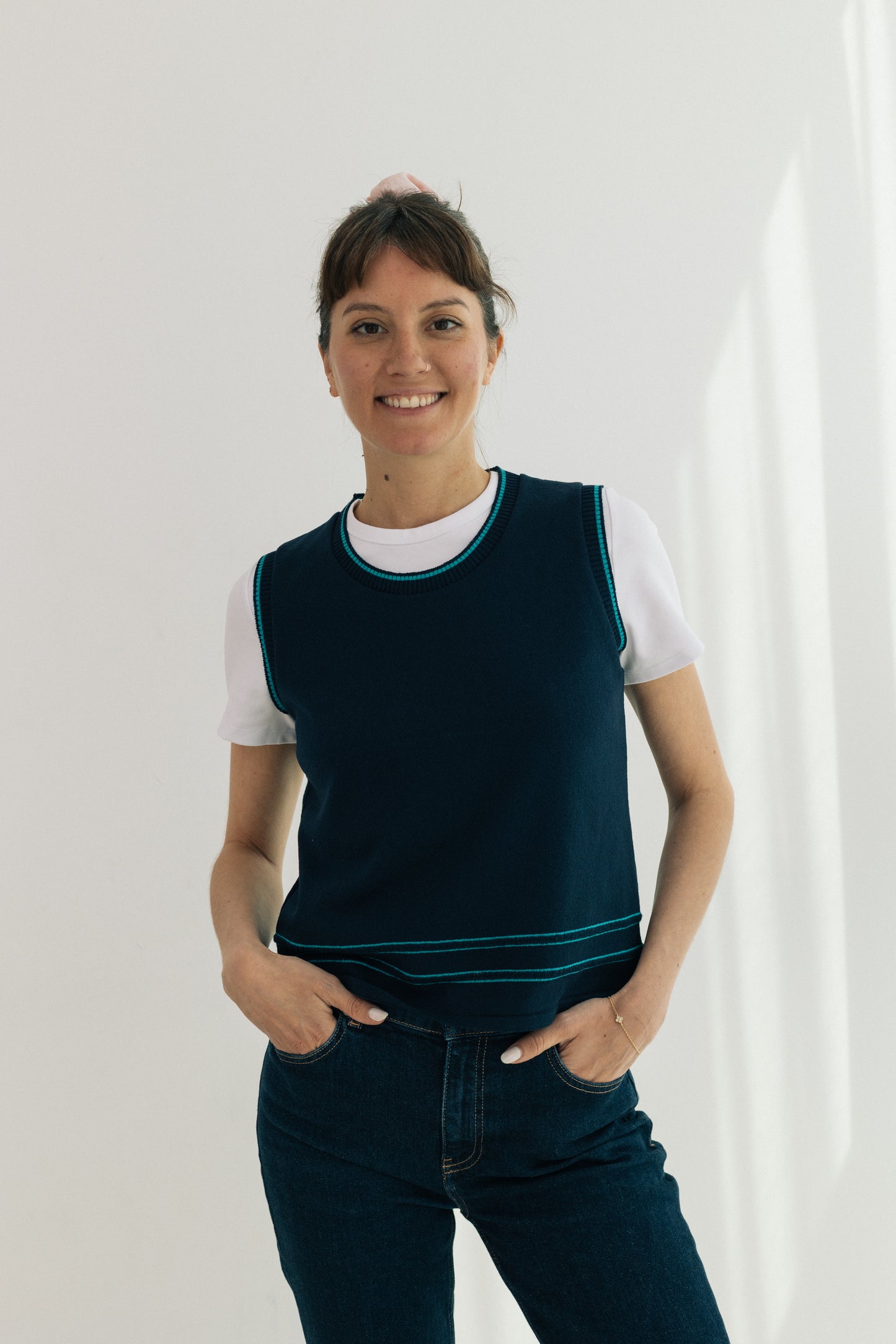 Armilla blau marí- ribet blau turquesa
