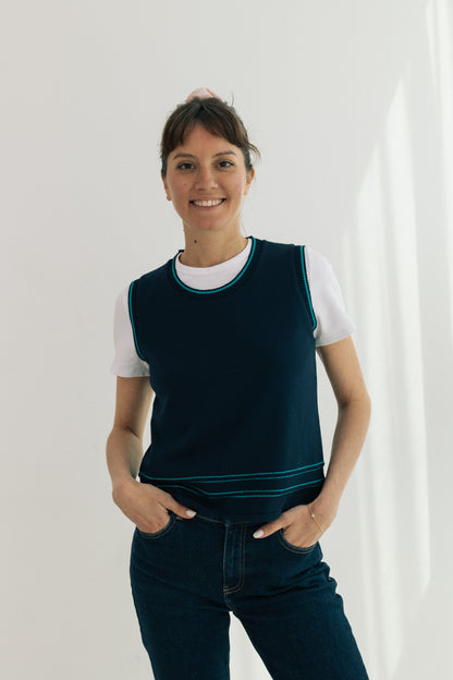 Armilla blau marí- ribet blau turquesa