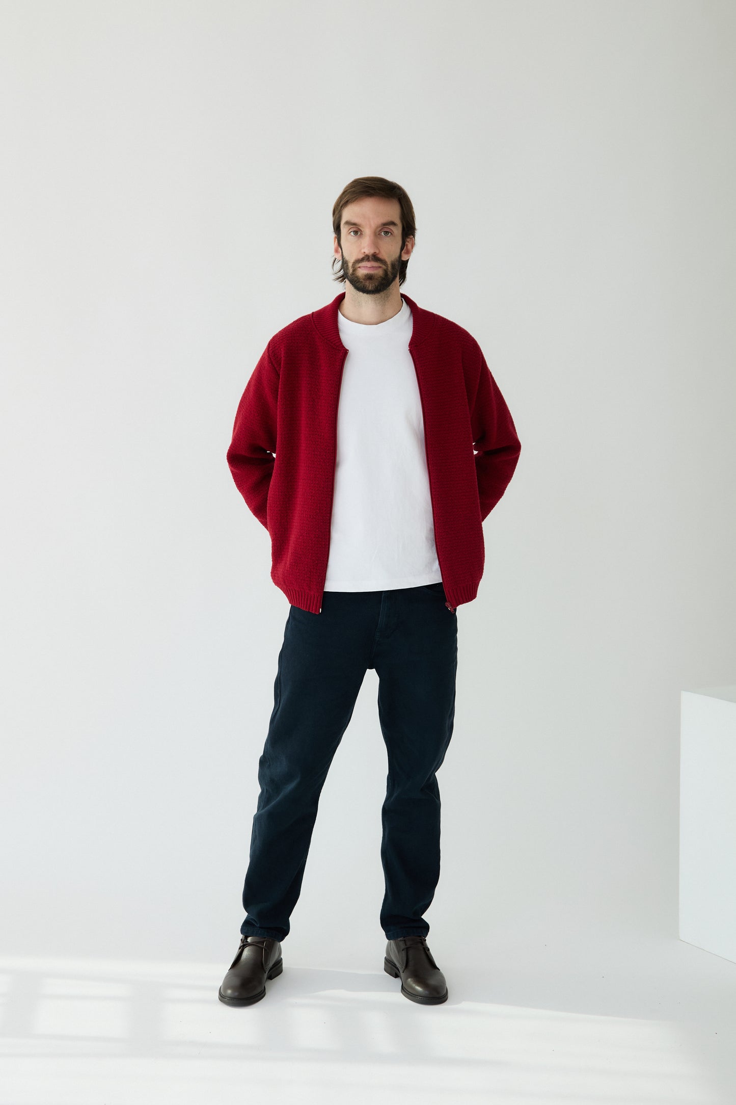 Jaqueta Llisa cirera - home