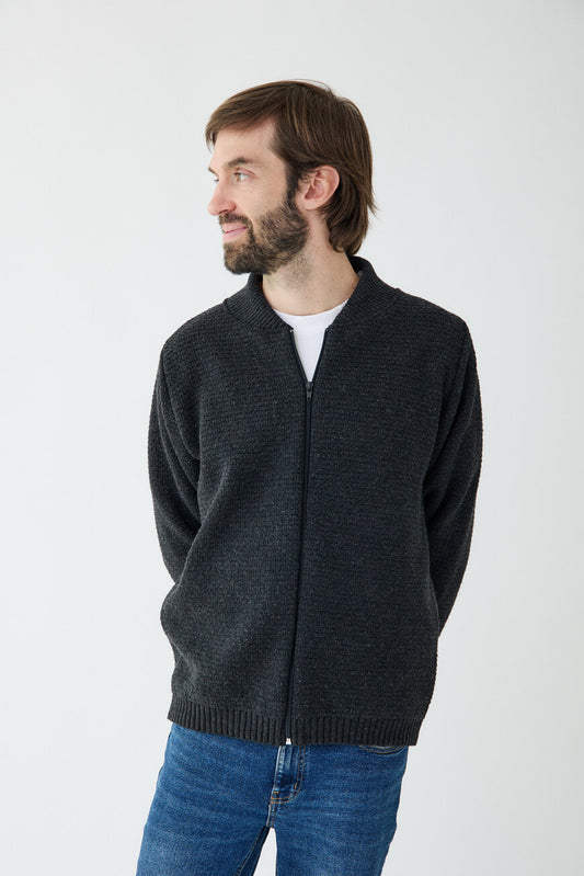 Chaqueta Lisa gris marengo - hombre