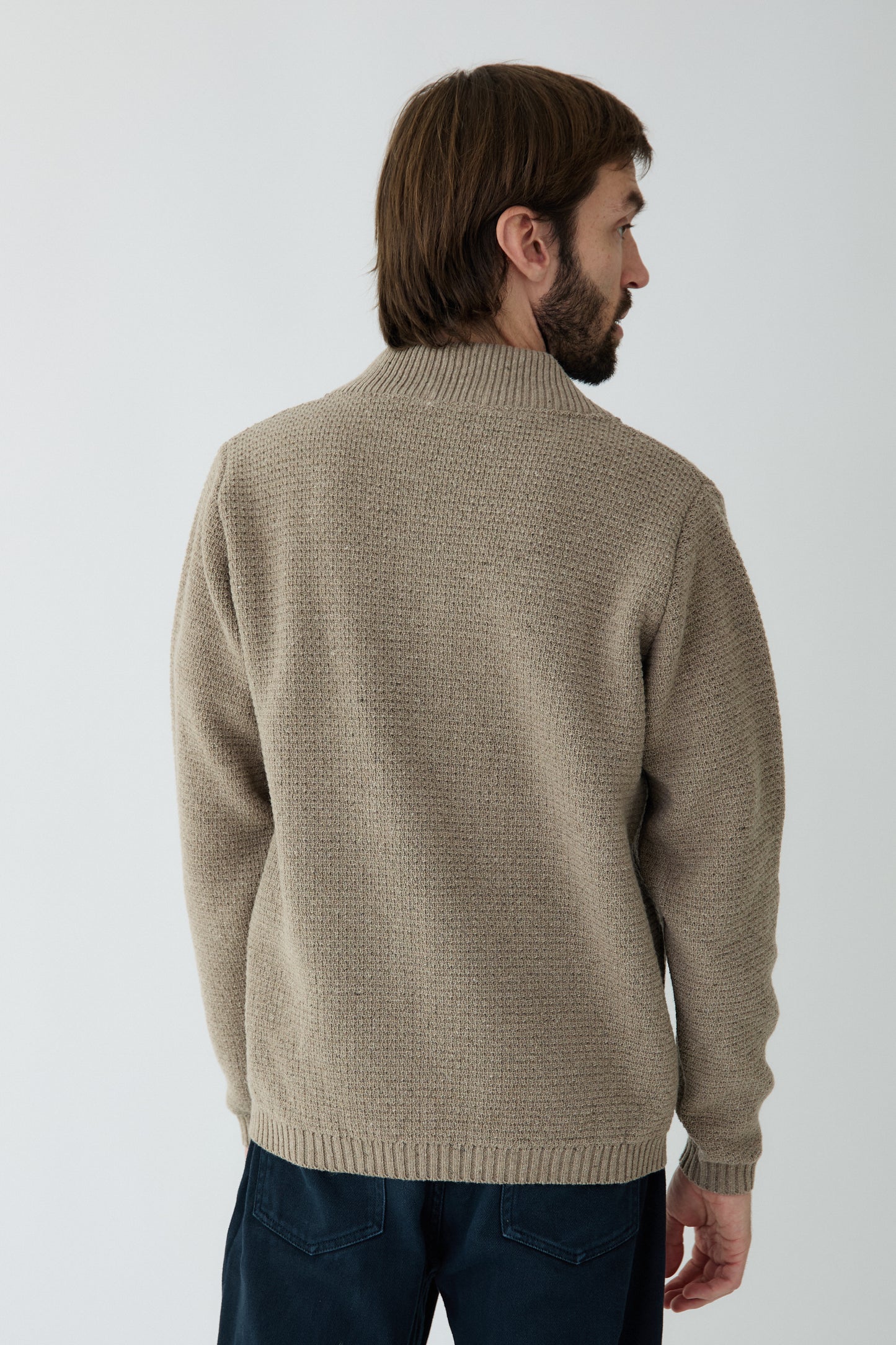 Jaqueta Llisa arena - home