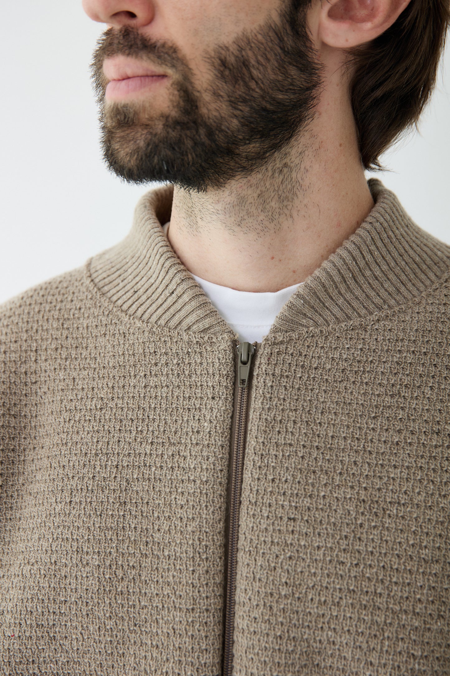 Jaqueta Llisa arena - home