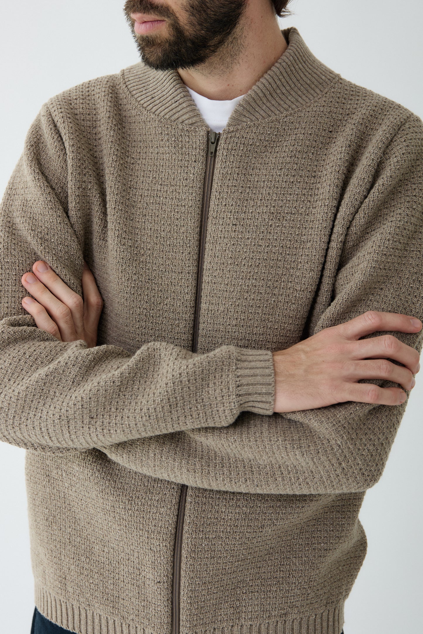 Jaqueta Llisa arena - home