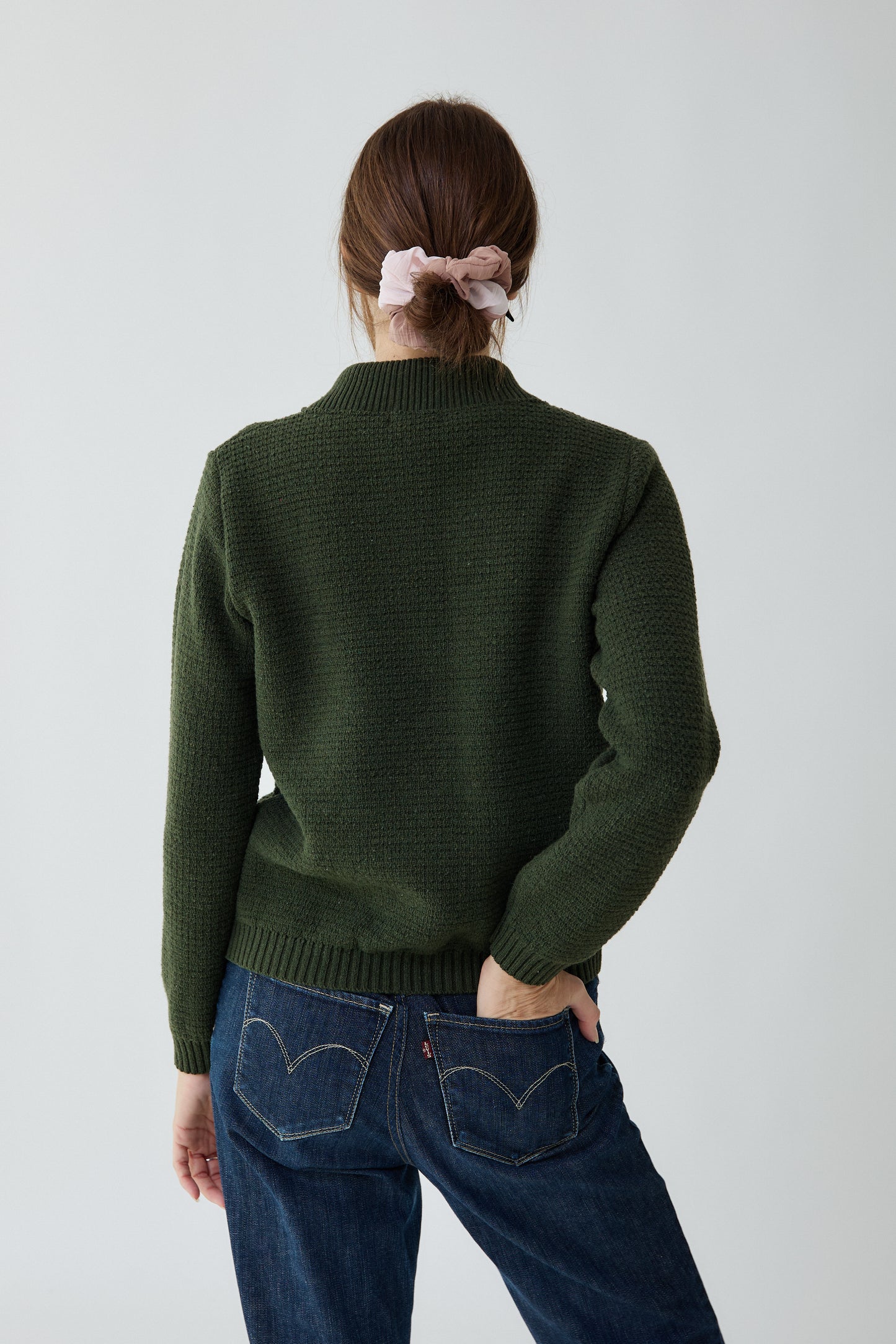 Jaqueta Llisa verd caça - dona