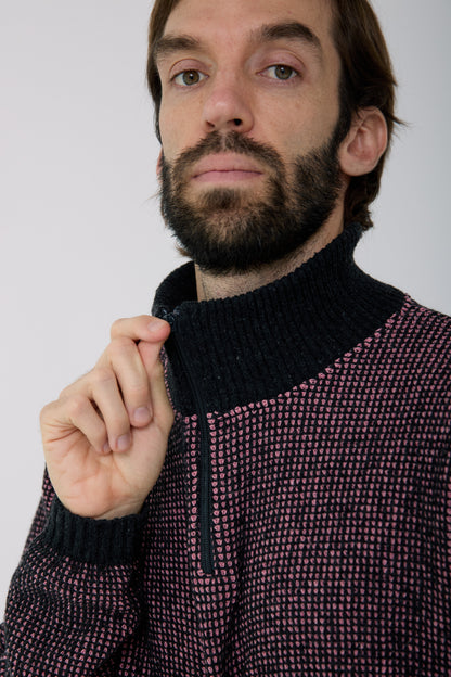 Jersei Mitja cremallera Sporty rosa - Home