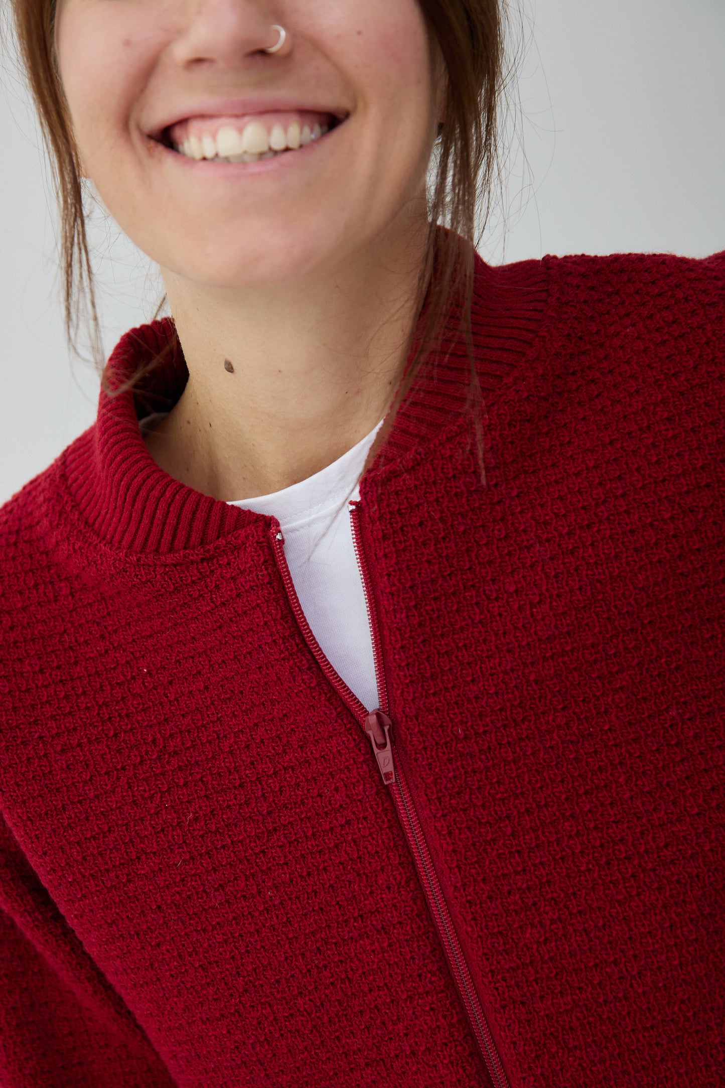 Jaqueta Llisa cirera - dona