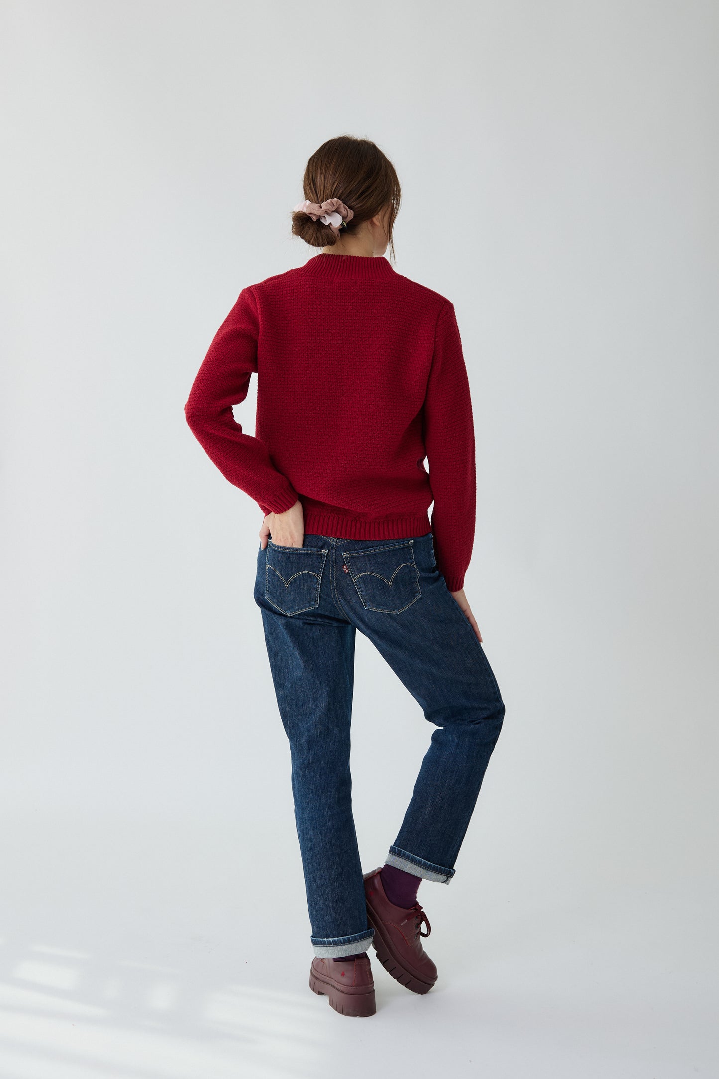 Jaqueta Llisa cirera - dona