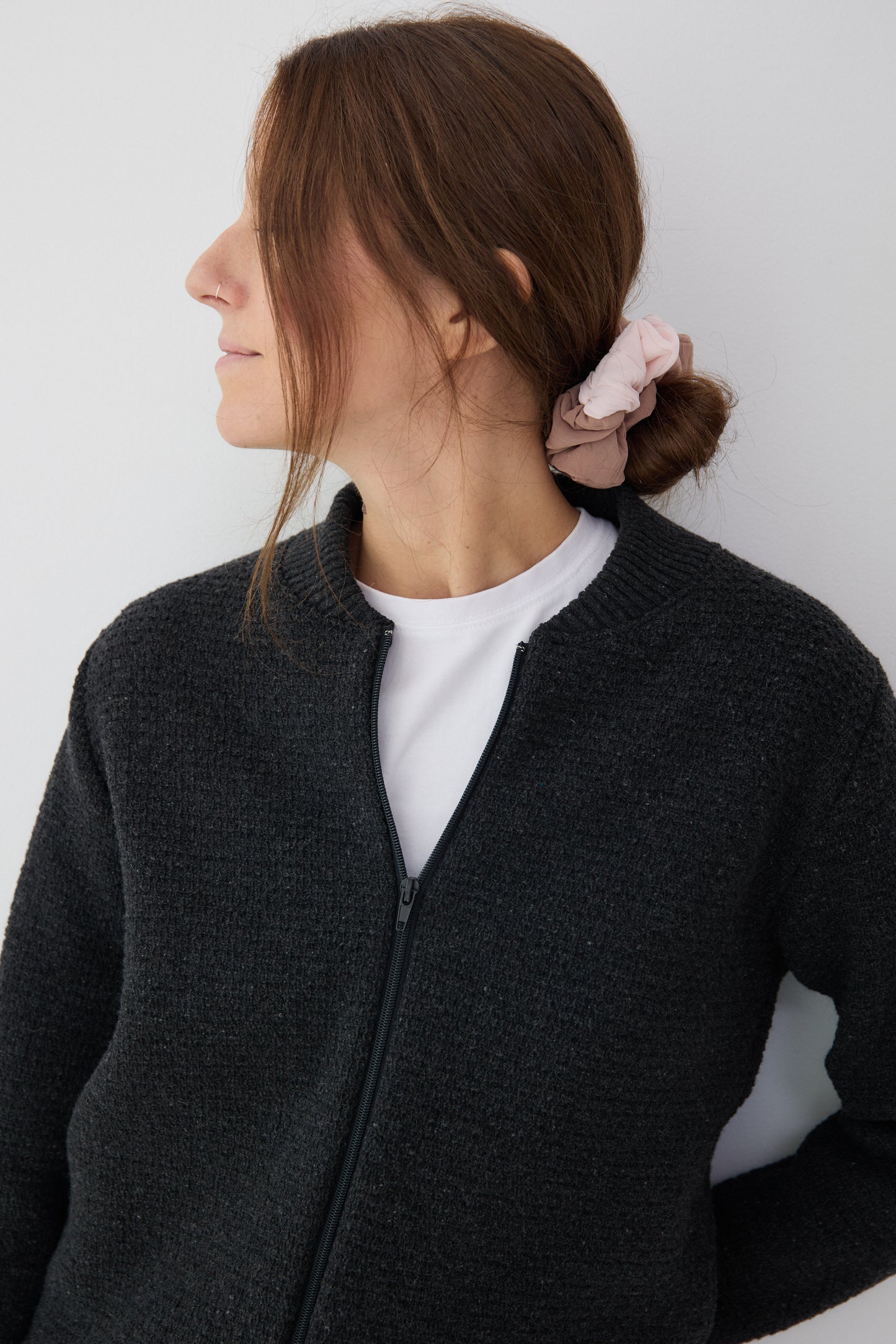 Marengo gray plain jacket - woman