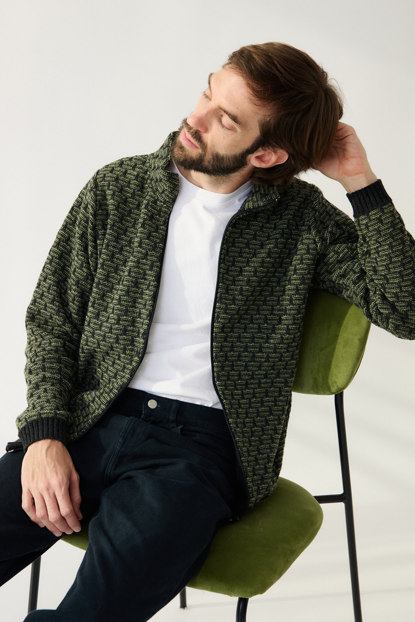 Jaqueta Geomètric verd