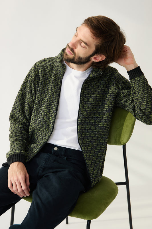 Jaqueta Geomètric verd