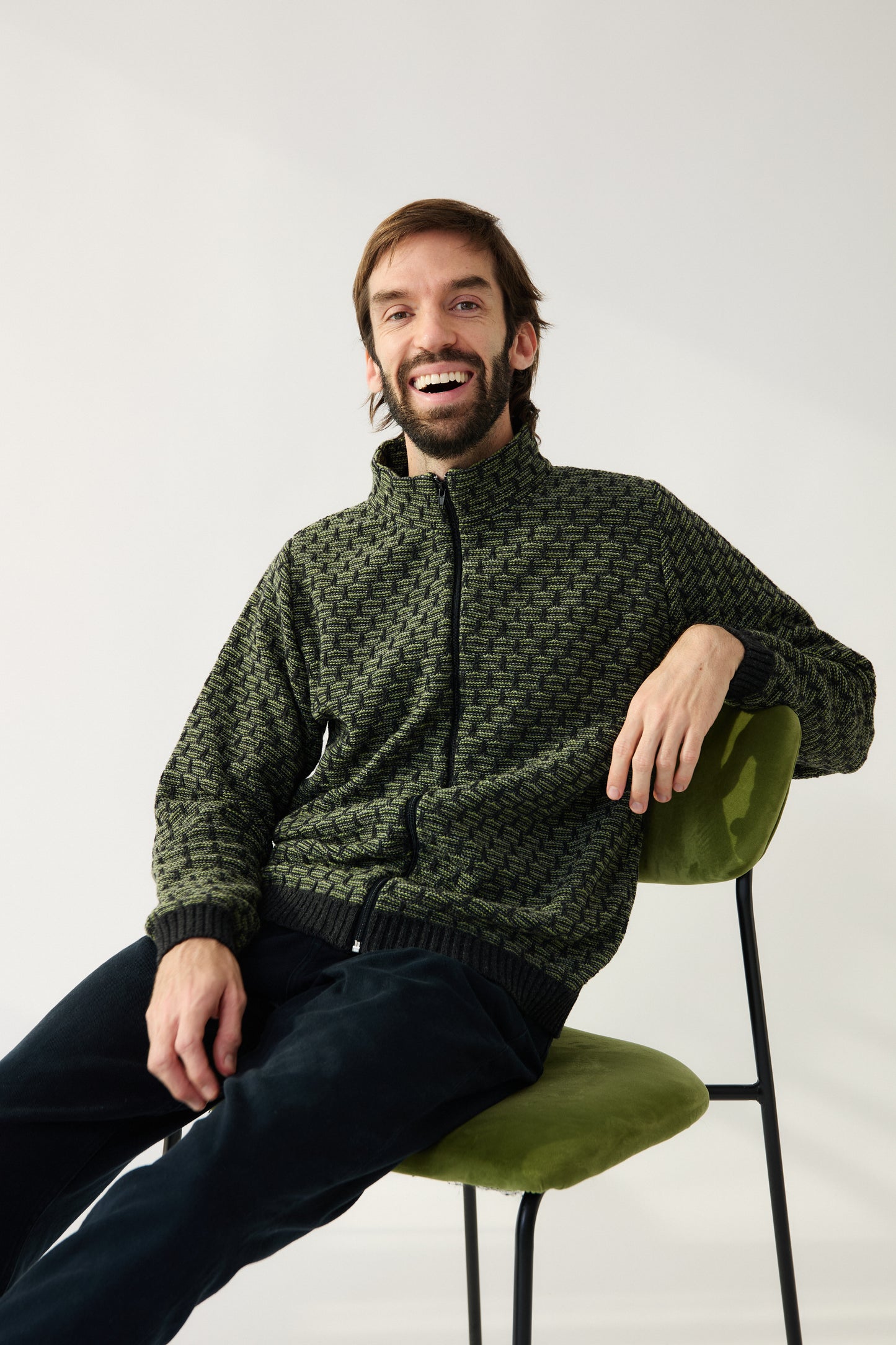 Jaqueta Geomètric verd