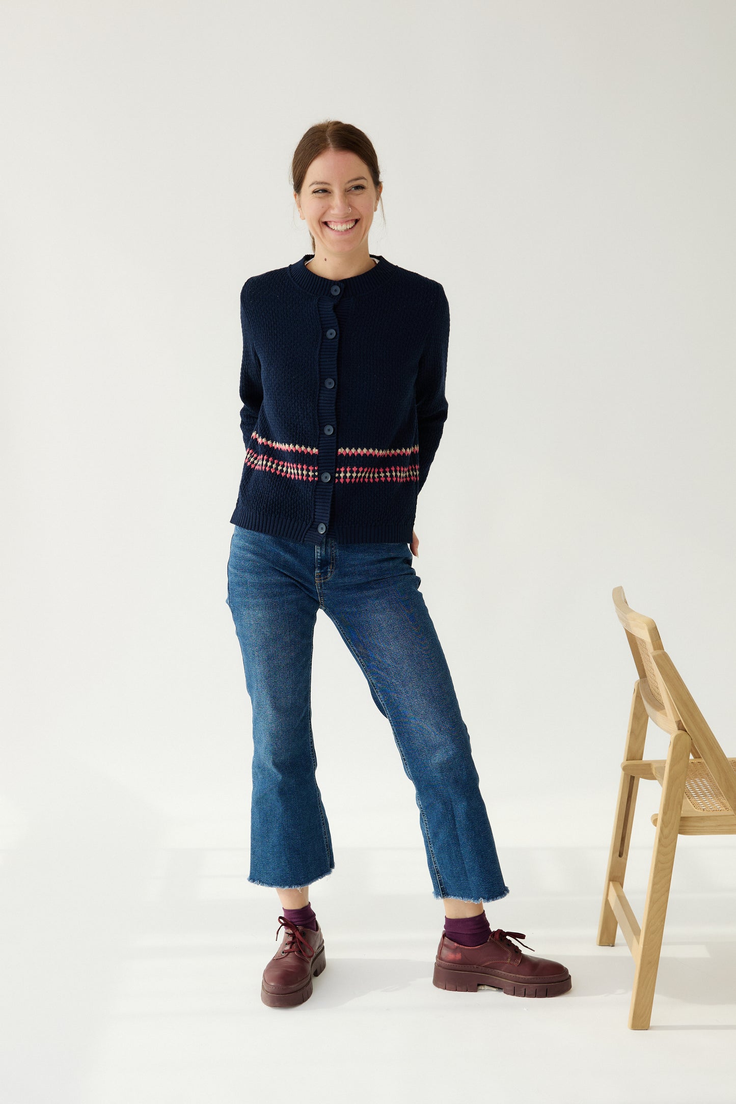 Cardigan Bubol blau marí