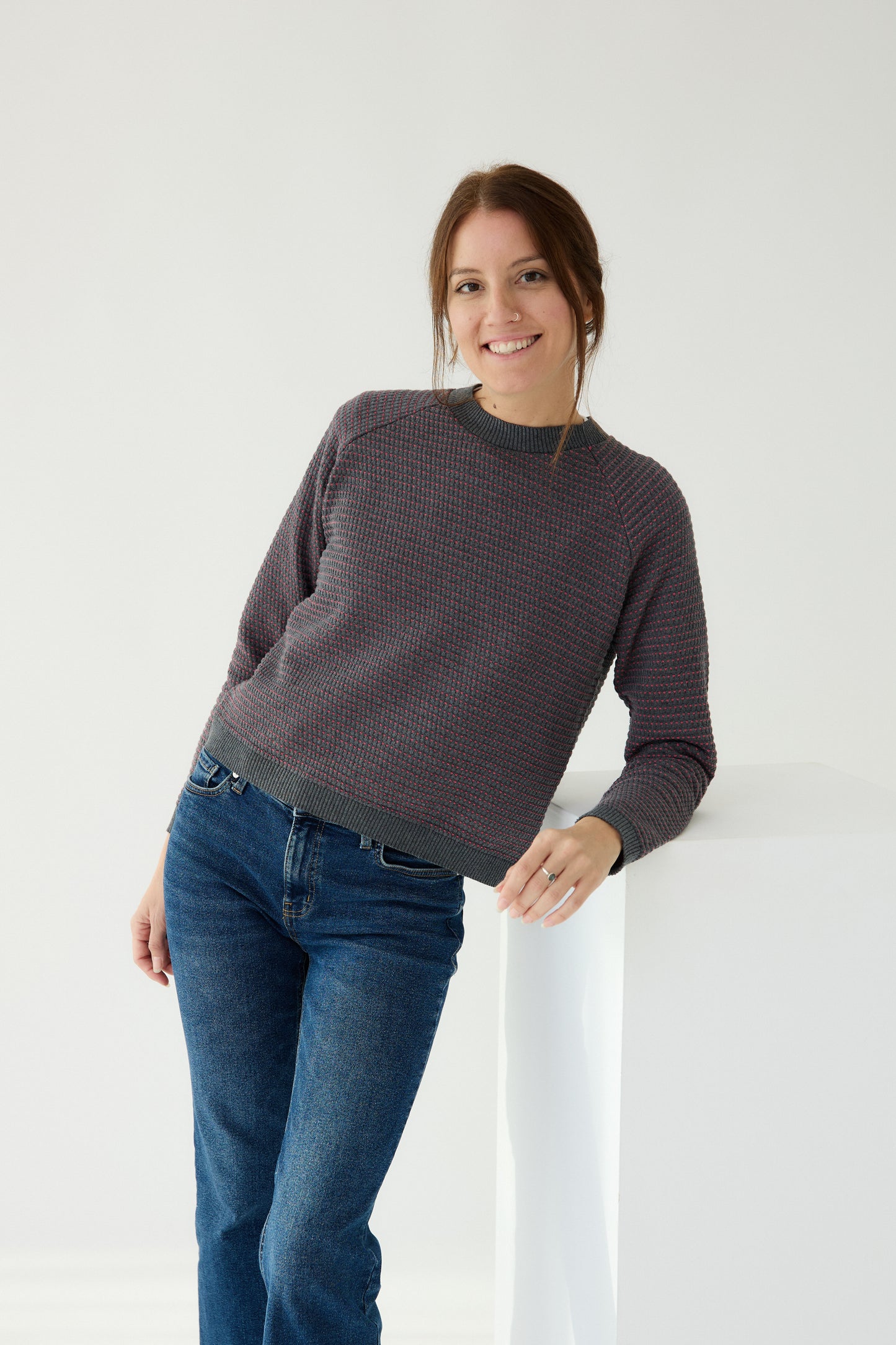 Jersei Puntets gris marengo