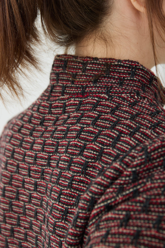 Jaqueta Geomètric cirera - dona