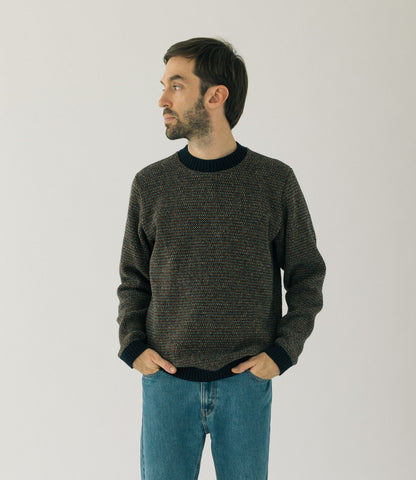 Blue navy Colorful Pigallat sweater