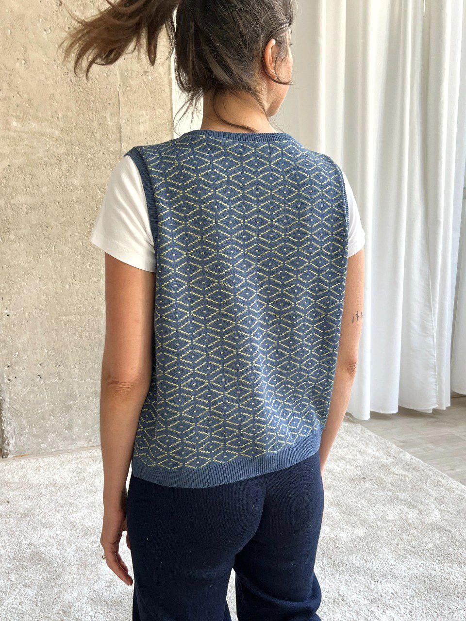 Patrón Chaleco De Rombos Mujer Chaleco De Rombos – Cent Agulles